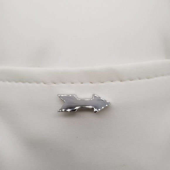 VINTAGE Mens Arrow Silvertone Tie Pin Lapel 1982 - Picture 1 of 4